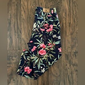 Vintage Lauren Jeans Ralph Lauren Floral Capri Pants 100% Cotton Size 8